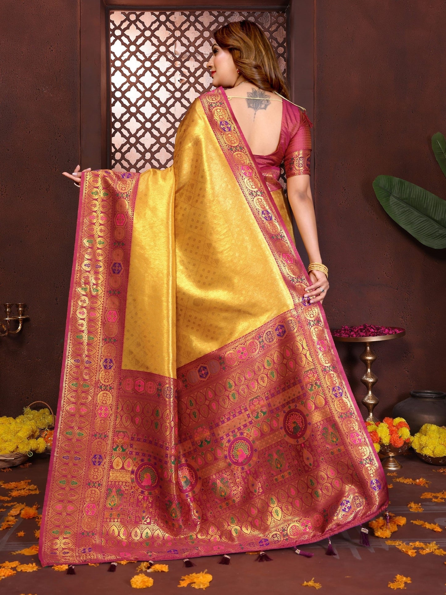 Anaita Banarasi Tissue Silk Saree