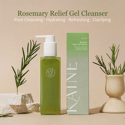 Kaine Rosemary Relief Gel Cleanser, Acne-Clarifying Korean Cleanser