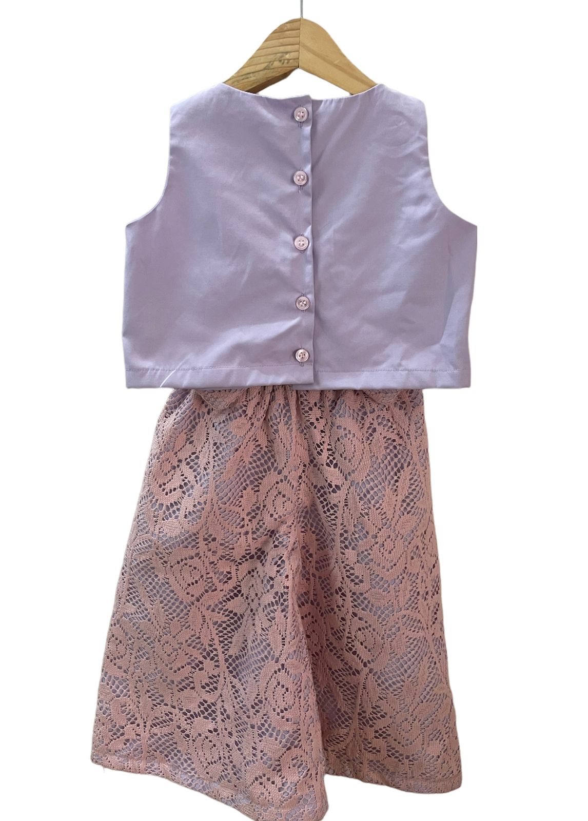 ArthLife Lavender And Pink Bow Co-Ord Set