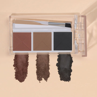 PAC Studio Eyebrow Definer Palette 3 colors - Fill, Sculpt & Define Natural Looking Brows