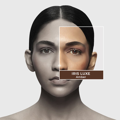 PAC Studio IRIS LUXE Daily Lenses Amber - Comfortable Natural Looking Lenses, Soft Non-Irritating