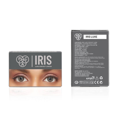 PAC Studio IRIS LUXE Daily Lenses Moonstone - Comfortable Natural Looking Lenses, Soft Non-Irritating
