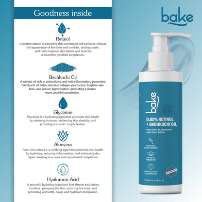 BAKE 0.05% Retinol Face Wash