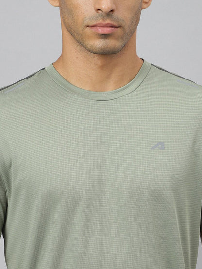 Alcis Men Drytech+ Anti-Static Slim-Fit Round Neck Running T-Shirt