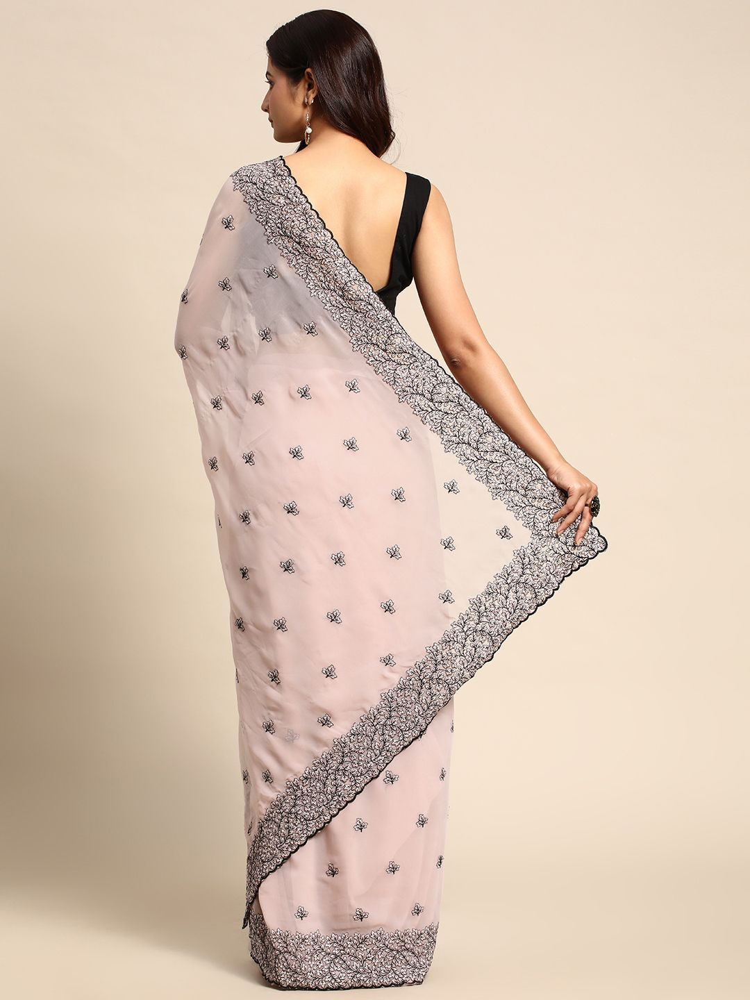 kasee Floral Pure Chiffon Saree