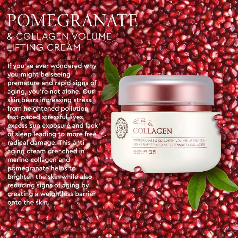 The Face Shop Pomegranate and Collagen Volume Lifting Cream - 100 ml