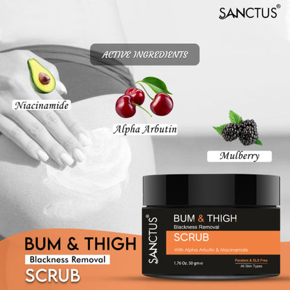 SANCTUS Bum & Thigh Skin Whitening Scrub