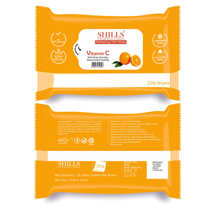 Shills Professional Refreshing Wet Wipes - Lime Fresh
