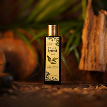 Blue Nectar Briganantadi - D Tea Tree Scalp & Anti Dandruff Hair Oil