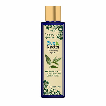 Blue Nectar Briganantadi - D Tea Tree Scalp & Anti Dandruff Hair Oil