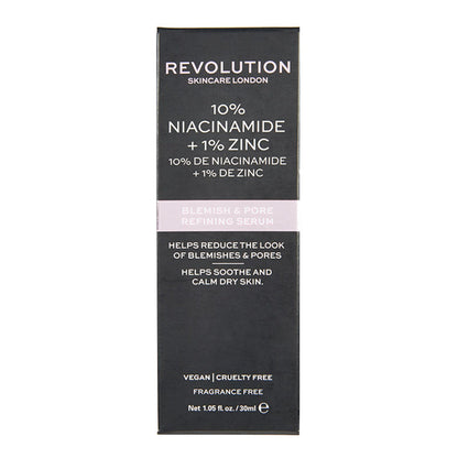 Makeup Revolution Skincare Blemish and Pore Refining Serum - 10% Niacinamide + 1% Zinc
