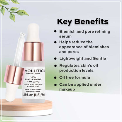 Makeup Revolution Skincare Blemish and Pore Refining Serum - 10% Niacinamide + 1% Zinc