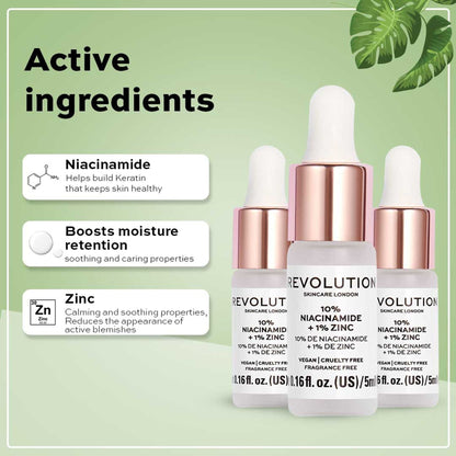 Makeup Revolution Skincare Blemish and Pore Refining Serum - 10% Niacinamide + 1% Zinc