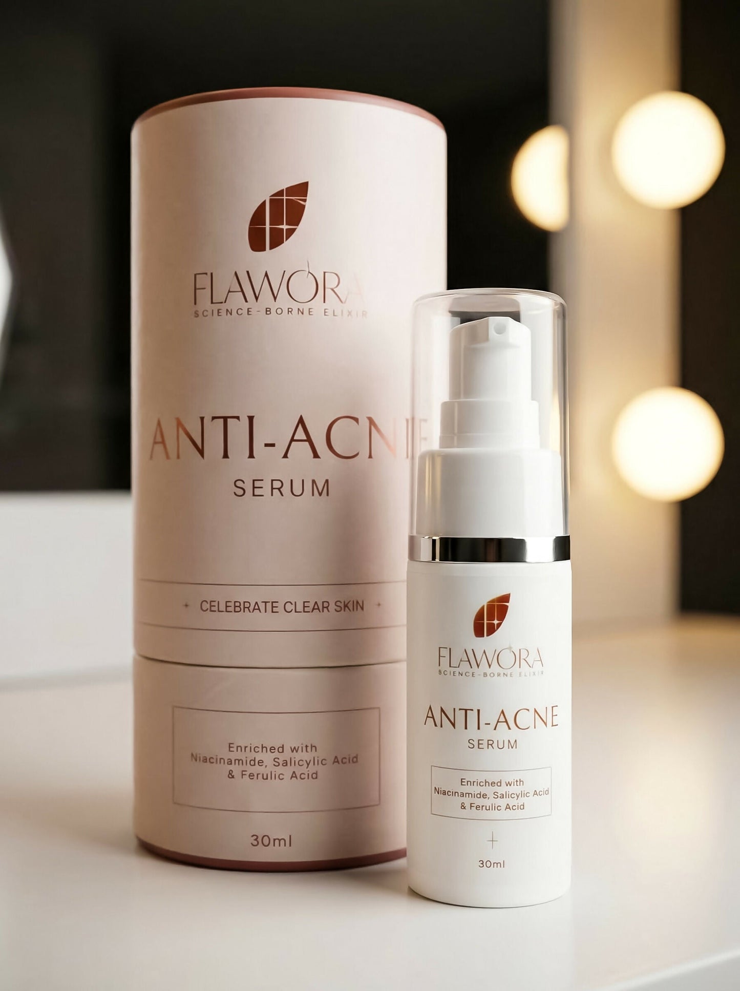 Flawora Set of Anti Acne Serum and D-Tan Lotion
