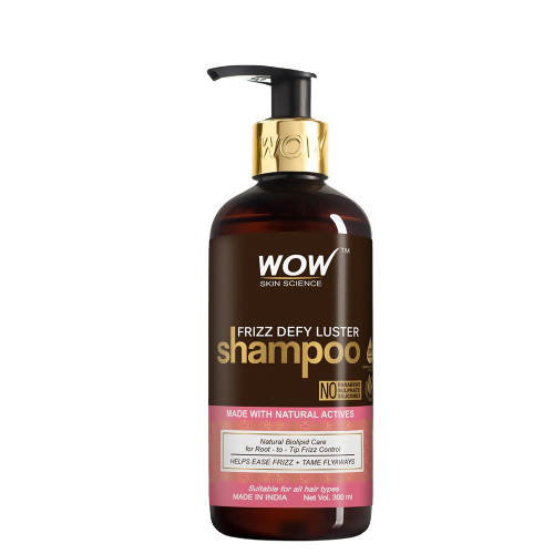 Wow Skin Science Frizz Defy Luster Shampoo - 300 ml