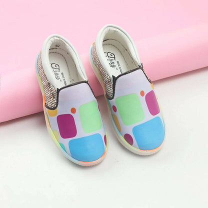 Tiny Bugs Unisex Colorblock Slip Ons Sneakers - Whithe