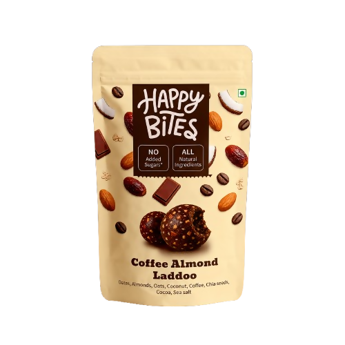 Happy Bites Coffee Almond Laddoo
