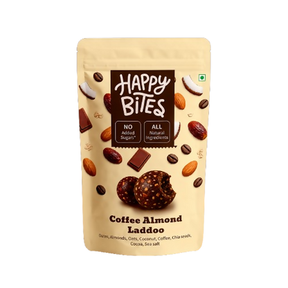 Happy Bites Coffee Almond Laddoo