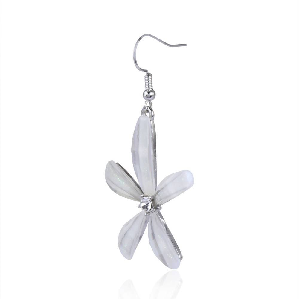 Trendoo Jewelry Gold-Polished Stylish Fancy Party Wear White Drops