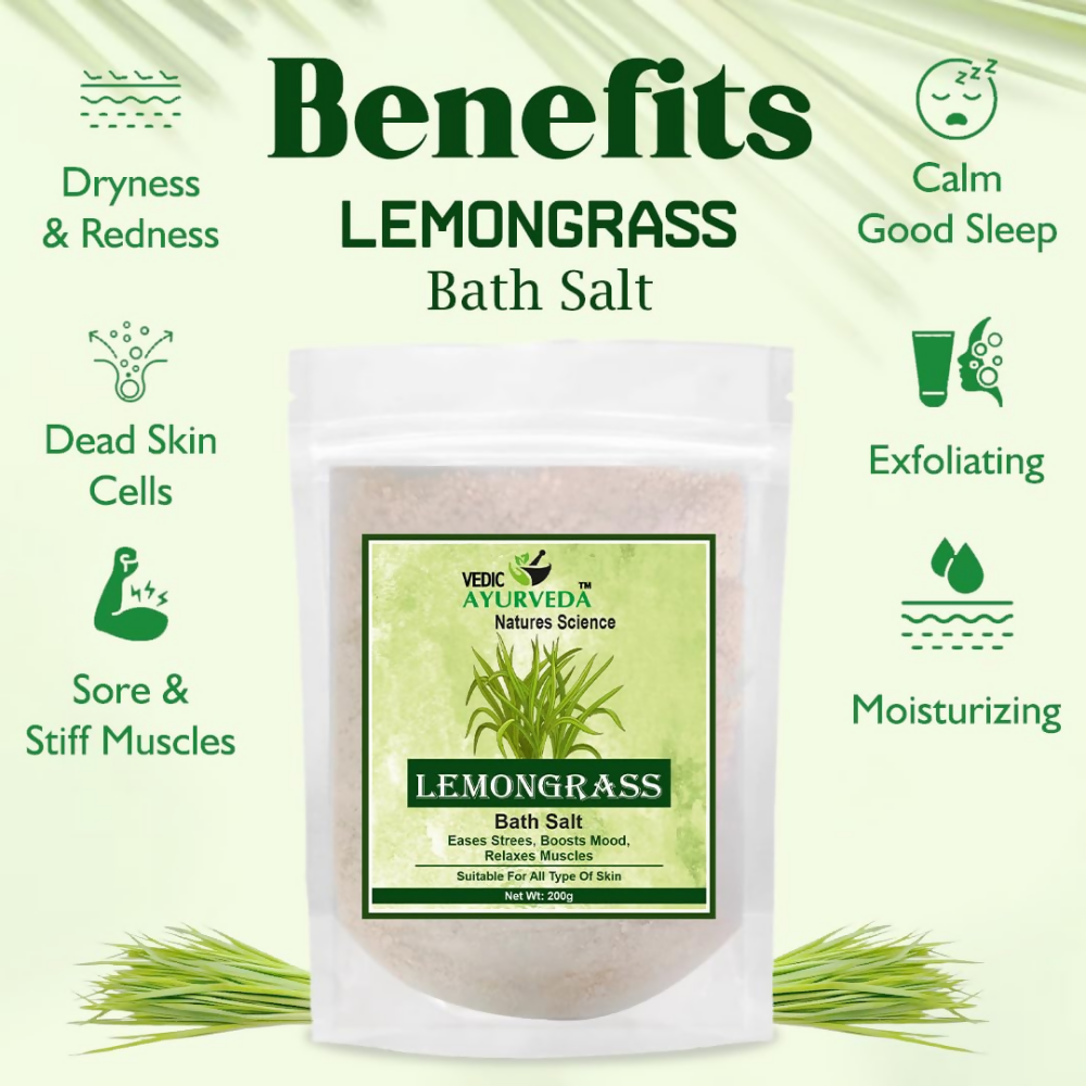VedicAyurveda Lemongrass Bath Salt
