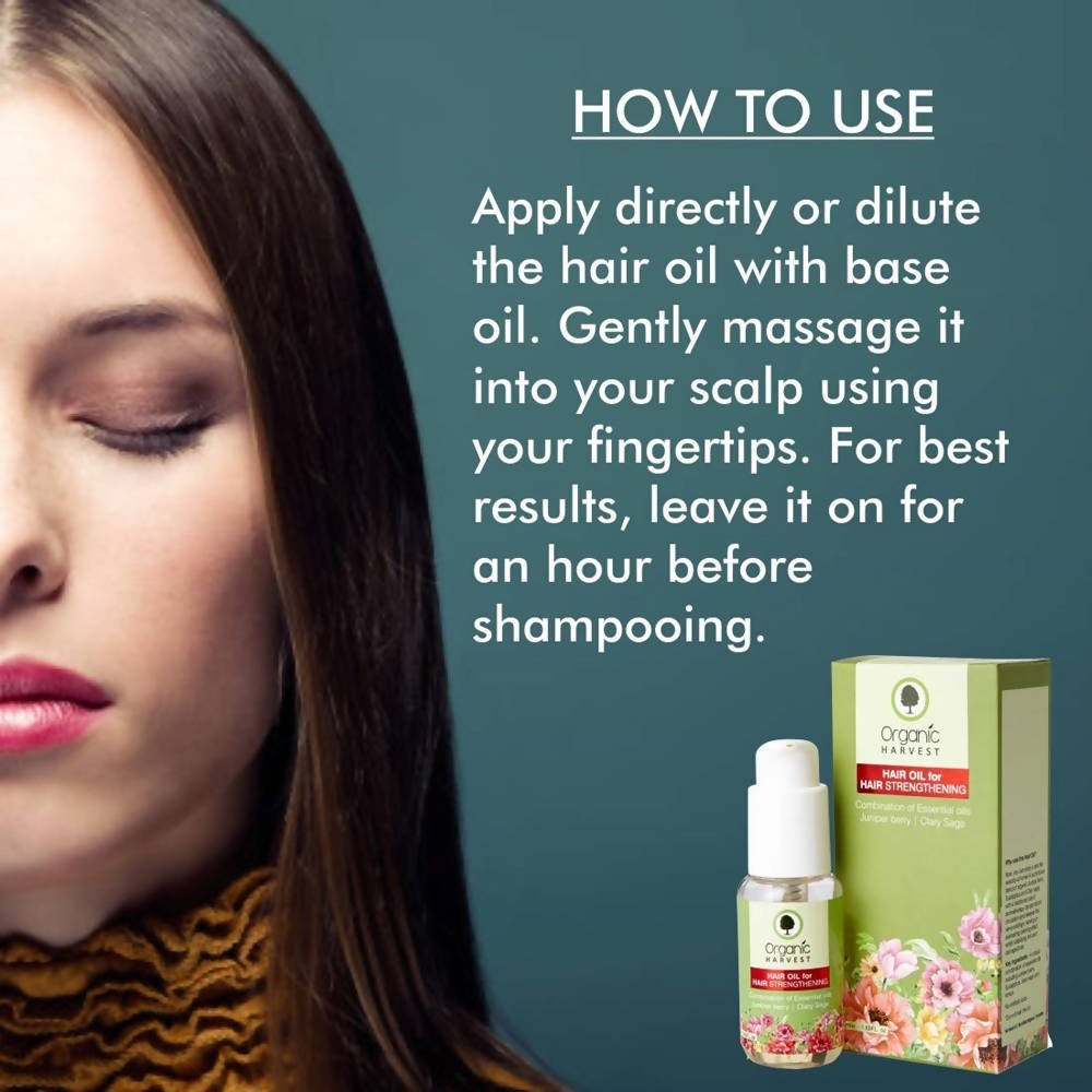 Organic Harvest Hair Oil for Hair Strengthening - Combination of Essential oils - 50 ml