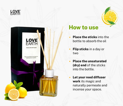 Love Earth Reed Diffuser- Lemon