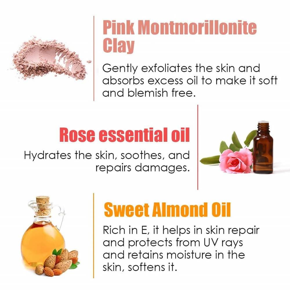 Wow Skin Science Pink Rose Clay Face Mask - 200 ml