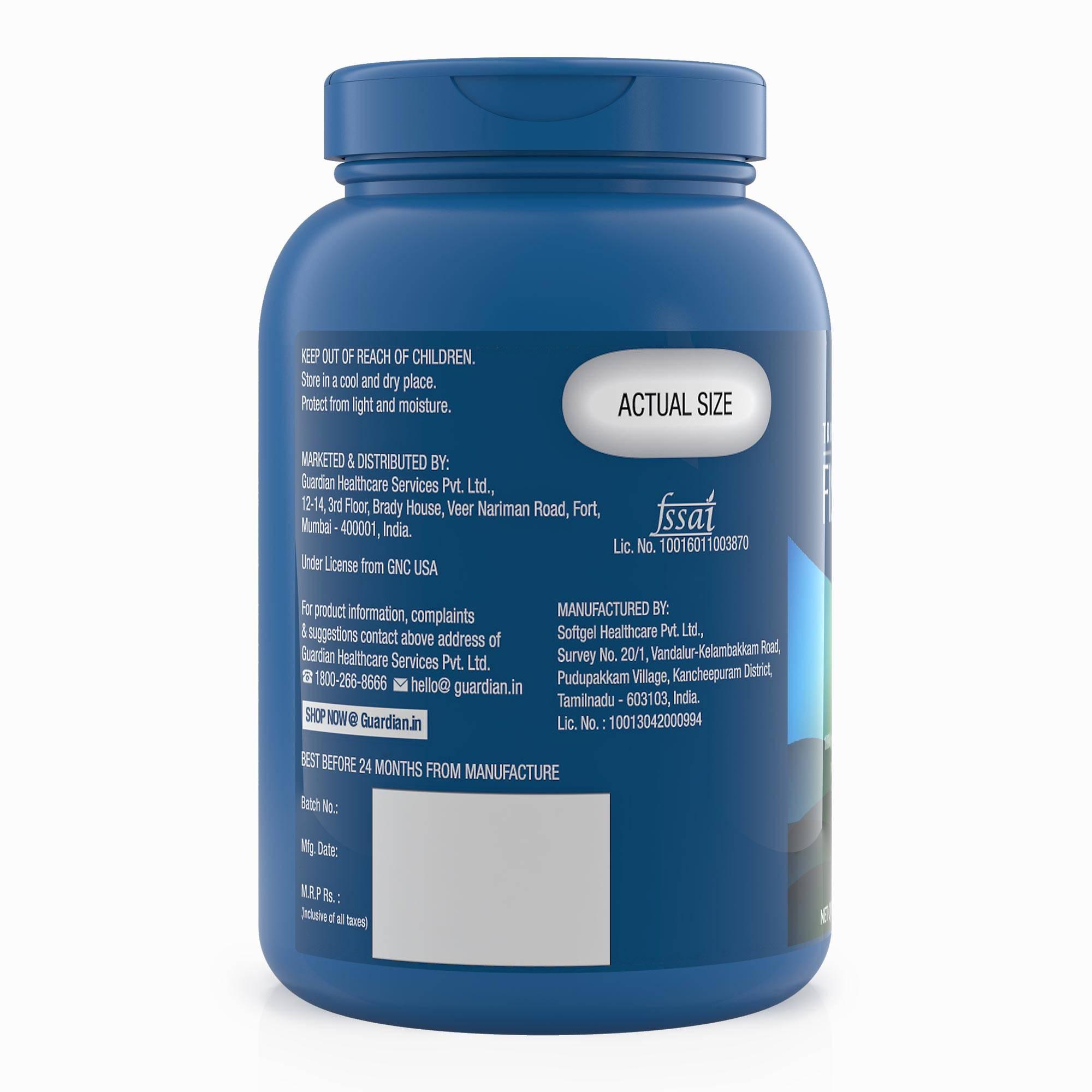 GNC Fish Oil with CoQ Capsules 1000mg – 60 Caps