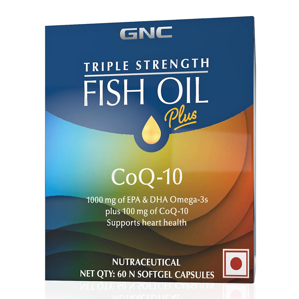 GNC Fish Oil with CoQ Capsules 1000mg – 60 Caps