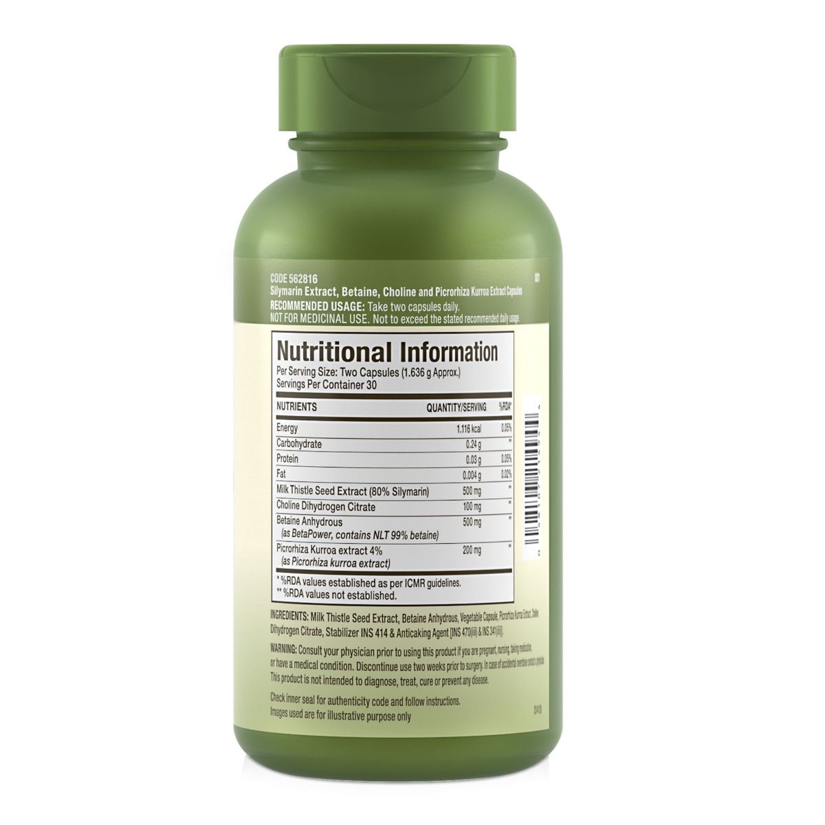GNC Herbal Plus Support Vegetarian Capsules - 60 Tabs