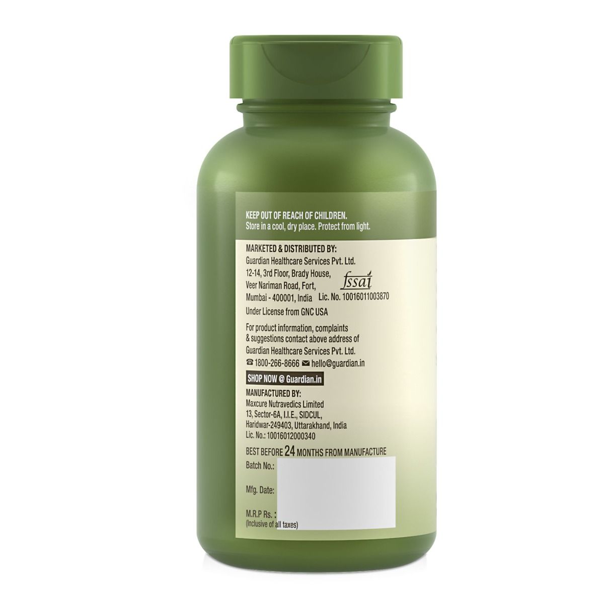 GNC Herbal Plus Support Vegetarian Capsules - 60 Tabs