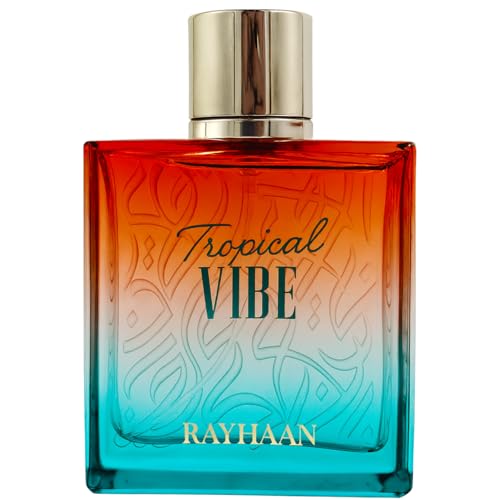 RAYHAAN Tropical Vibe Eau de Parfum Spray for Women & Men – Fruity Floral Woody Long-Lasting Perfume with Mango, Pineapple, Coconut & Amber Notes – Fresh Summer Beach Fragrance