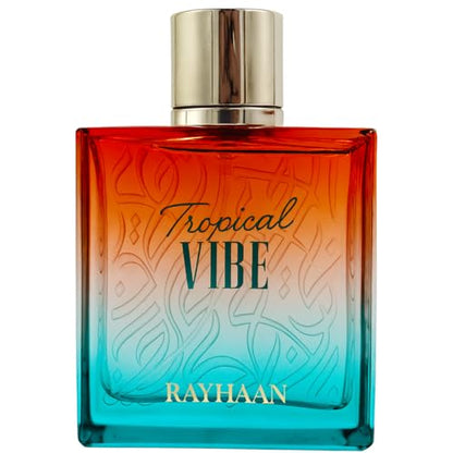 RAYHAAN Tropical Vibe Eau de Parfum Spray for Women & Men – Fruity Floral Woody Long-Lasting Perfume with Mango, Pineapple, Coconut & Amber Notes – Fresh Summer Beach Fragrance