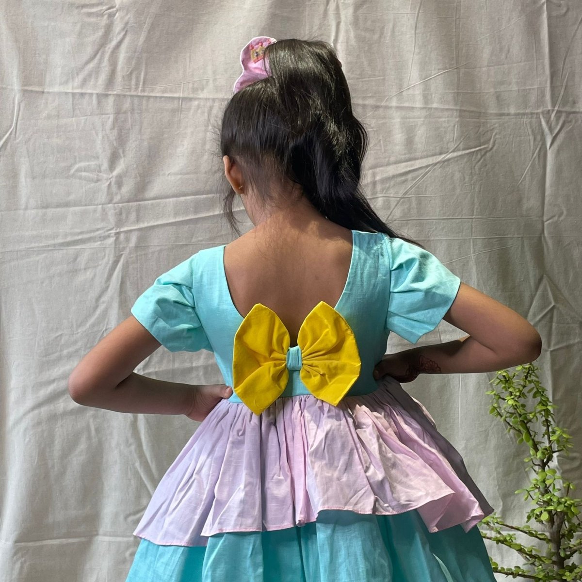 ArthLife Blue Pepa Pig Partywear Dress