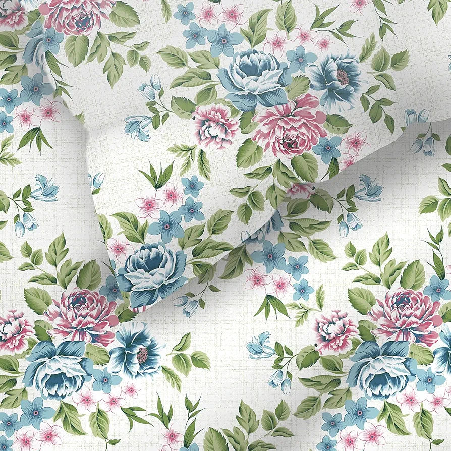 Layers Argos Bedsheet Set for All Seasons Lightweight 225 CVC King Size Multicolor Flower