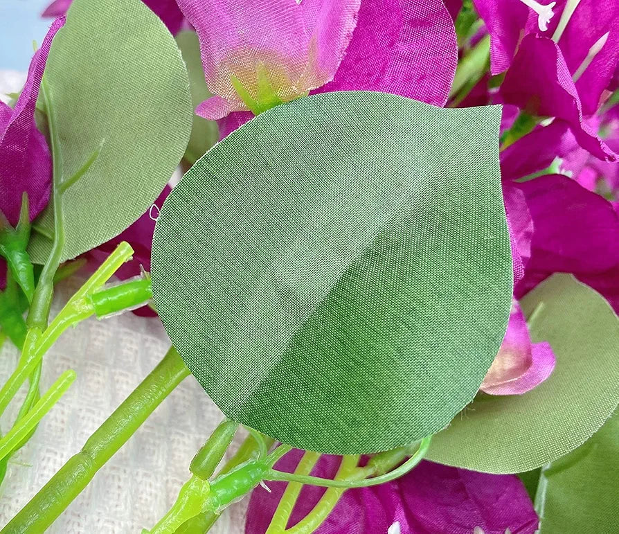 Artificial Flowers Silk Bougainvillea Branches Faux Artificial Bougainvillea Floral Stems Long Plant Branches 45"