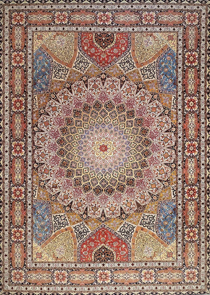 Ishro Home 3d Jet Multi Printed Carpet Rug Runner And Carpets For Bedroom Colour Royal Zari 5x7 Feet