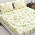 Dreamscape Cotton Value King Bedsheet with 2 Pillow Covers Macaroon
