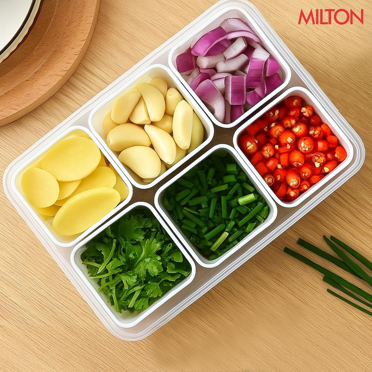 Milton 6 Grid Fridge Storage Containers
