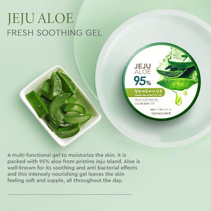 The Face Shop Jeju Aloe Fresh Soothing Gel (300 ml)