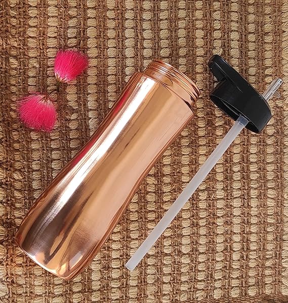 Indian Art Villa Pure Copper Lacquer Coated Champion Sipper Bottle