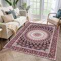 ishro home Feet 3D Jet Multi Printed Carpet Rug Runne Colour Geometrical Retro 3 x 5 Feet