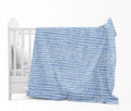 Divine Casa 120 GSM Microfiber Single Kids Dohar Soft & Lightweight Throw Blanket Rain Dash Pattern Colour Rainy Blue