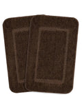 Saral Home Good Morning Mat Soft Anti-Skid Colour Brown (Pack of 2)
