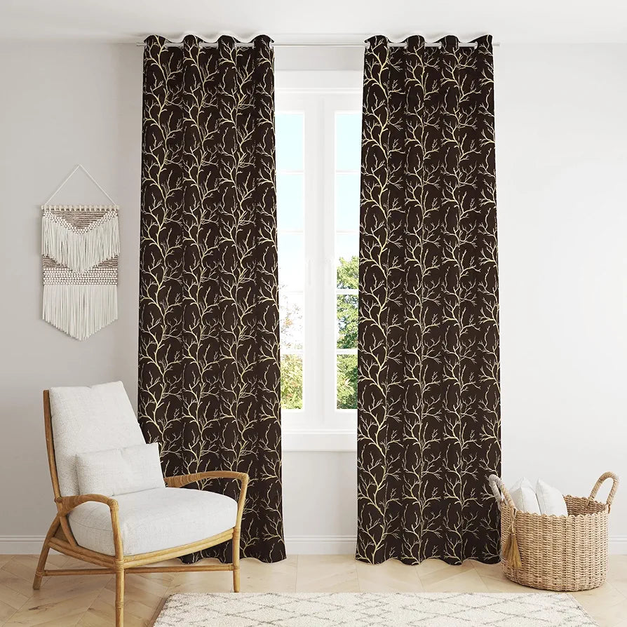 Homefab India Velvet Curtains Room Darkening Door 7 feet