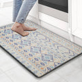 Luxe Home Columbo Anti-Fatigue Kitchen Mat Cushioned Comfort Mat Southwestern Geometric Pattern Standing Desk Mat Colour Multicolour