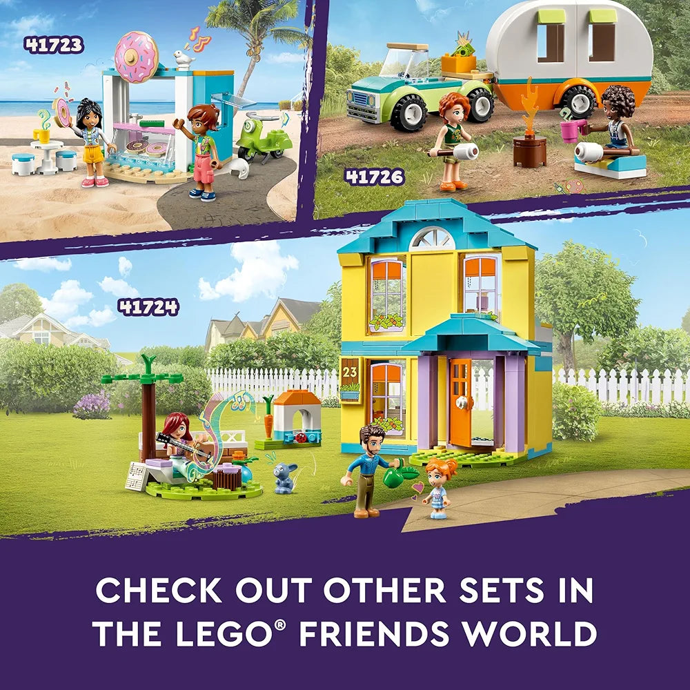 Lego Friends Paisley’s House 41724 Building Toy Set; A Gift for Kids Aged 4+; Comes with 3 Mini-Dolls