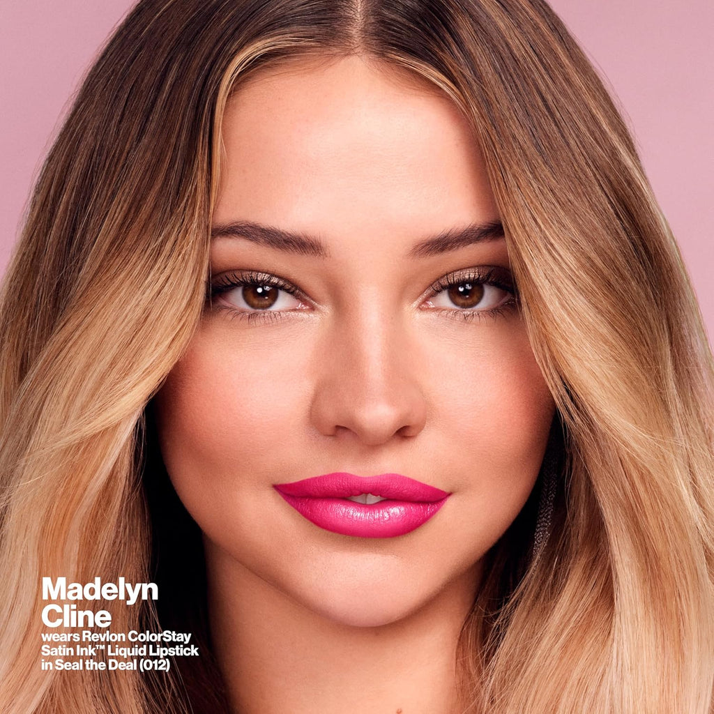 REVLON ColorStay Satin Ink Crown Jewels Liquid Lipstick, Longlasting & Waterproof Lipcolor, Moisturizing Creamy Formula Infused with Black Currant Seed Oil, 036 Royal Amethyst, 0.17 fl oz.