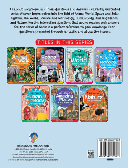 Dreamland The World Encyclopedia for Children Age 5 - 15 Years- All About Trivia Questions and Answers