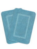 Saral Home Easy Living Microfiber Rectangular Anti Slip Bathmats Colour Turquoise